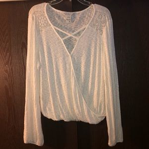 Soft White Long Sleeve Top